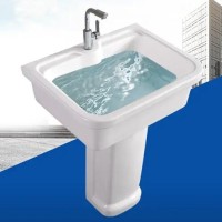 成品洗衣槽 白色陶瓷立柱 陶瓷卫浴批发 一站式采购服务 珂达